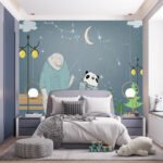 Night walk With Child Wallpaper