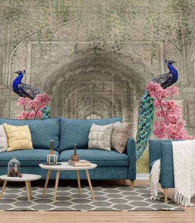 Chinoiserie birds palace - Royal wallpaper