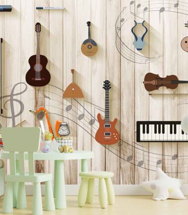 Music Instrumental Mural