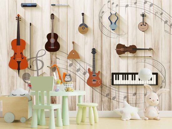 Music Instrumental Mural