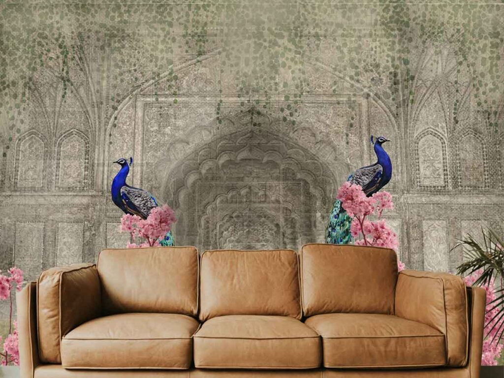 Chinoiserie birds palace - Royal wallpaper