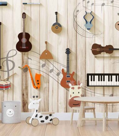 Music Instrumental Mural