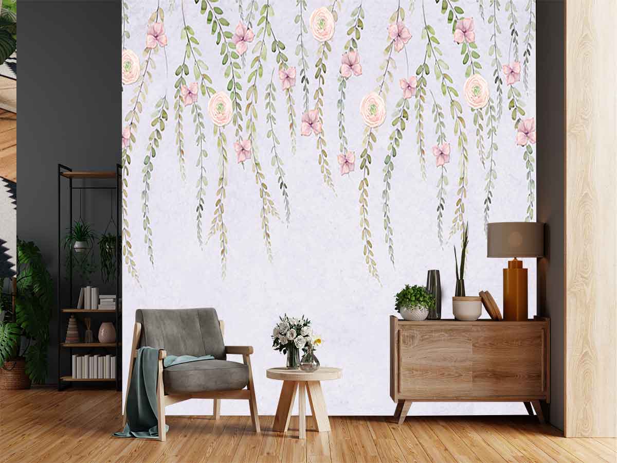 Wisteria Floral - Royal Wallpaper – Mitchell Black