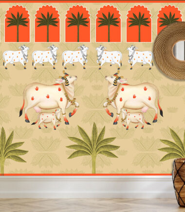 Pichwai Holy Cow Wallpaper