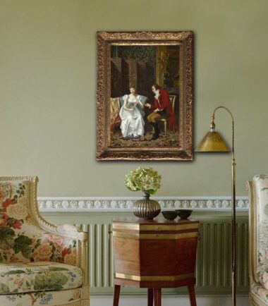 19th Century Lovers In A Drawing Room