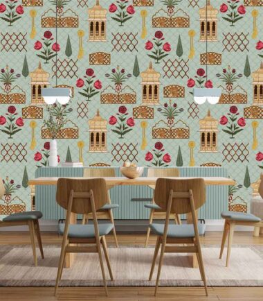 Mughal Leaf Wallpaper by Quercus & Co