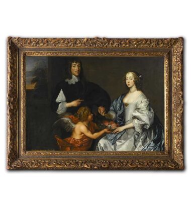 Antoon van Dyck Lady Elizabeth Thimbeldy e Sua Sorella Painting