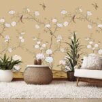 Cherry Branch Chinoiserie Wallpaper Wall Mural
