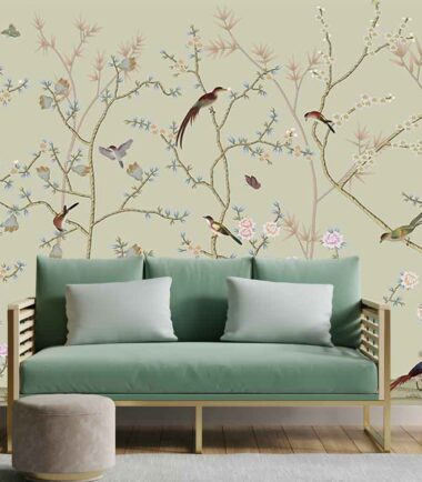 Chinoiserie Nature Cheer Wallpaper