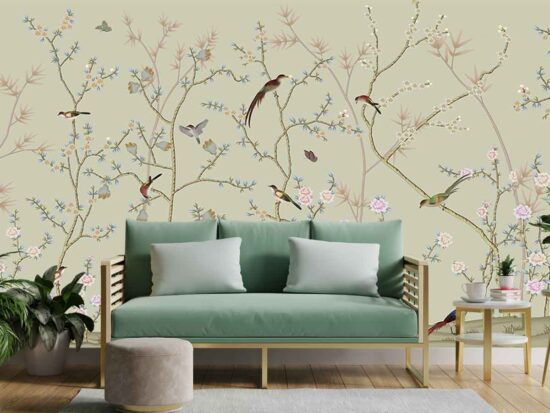 Chinoiserie Nature Cheer Wallpaper