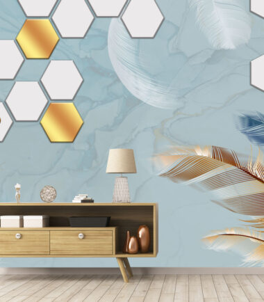 Celestial Hexagon Dreams Wallpaper