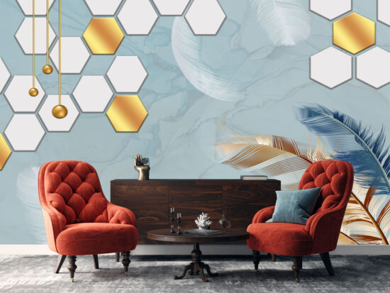 Celestial Hexagon Dreams Wallpaper