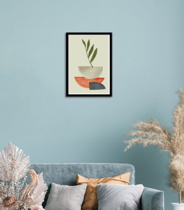 Leafy Abstract Harmony Wall Frame