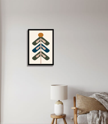 Leafy Pichwai Tranquility wall frame