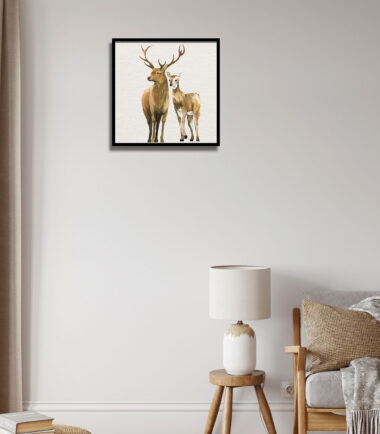 Majestic Reindeer Harmony Wall Frame