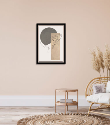 Abstract Feminine Elegance Wall Frame