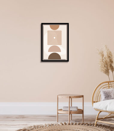 Geometric Harmony wall frame