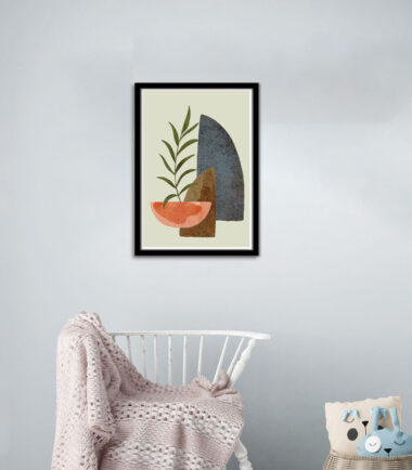 Leafy Abstract Harmony Wall Frame