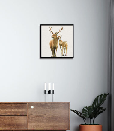 Majestic Reindeer Harmony Wall Frame