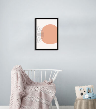 Peachy Serenity Wall Frame