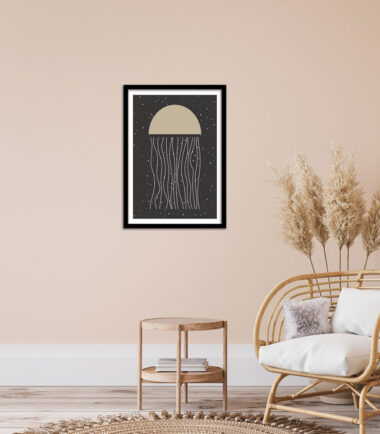 Soft Leafy Abstraction wall Frame