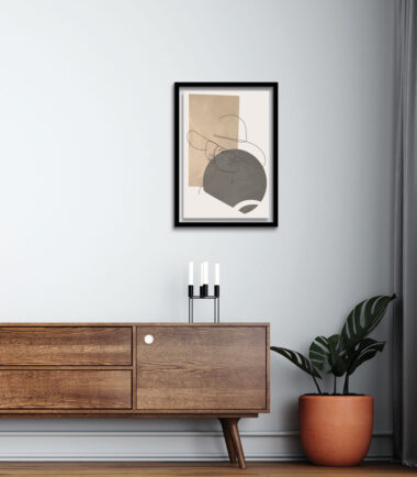 Abstract Feminine Elegance Wall Frame