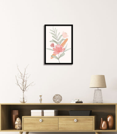 Blossoming Petal Symphony Wall Frame