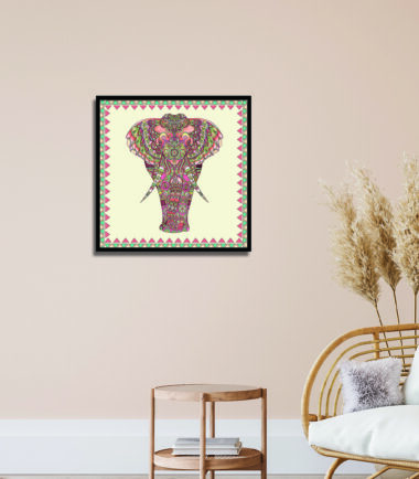 Colourful Elephant Tapestry