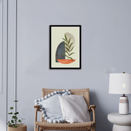 Leafy Abstract Harmony Wall Frame