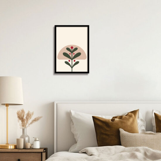 Leafy Pichwai Tranquility wall frame