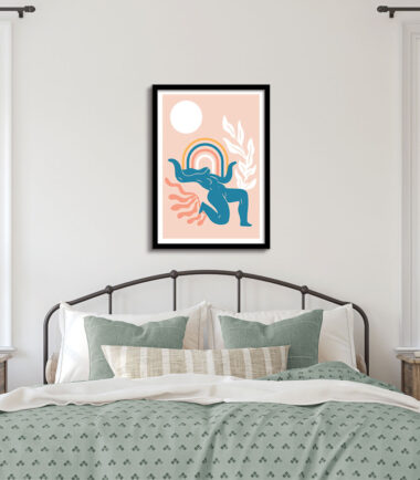 Peachy Sunrise Serenade Wall Frame