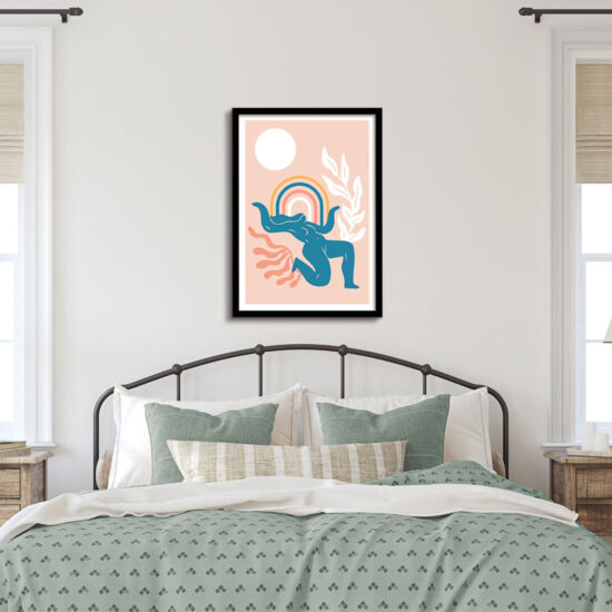 Peachy Sunrise Serenade Wall Frame