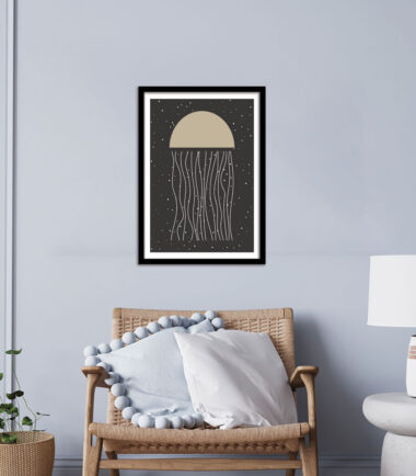 Soft Leafy Abstraction wall Frame