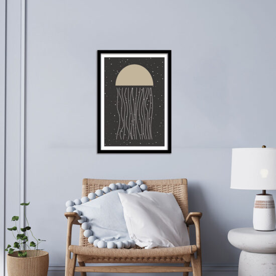 Soft Leafy Abstraction wall Frame