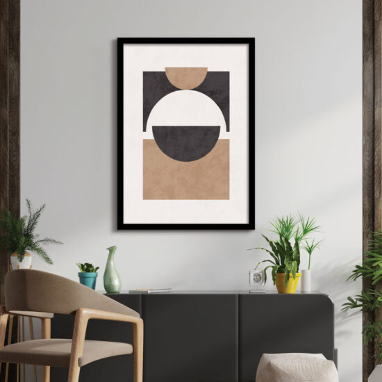 Warm Espresso Embrace wall frame