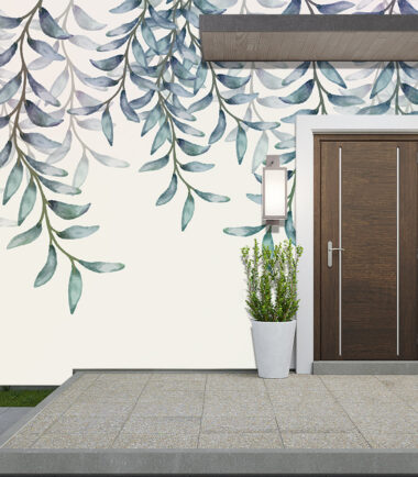 Ashen Leaf Drift Exterior Wallpaper