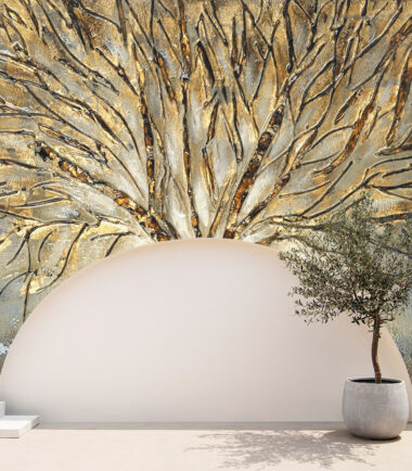 Golden Elegance Grove Exterior Wallpaper