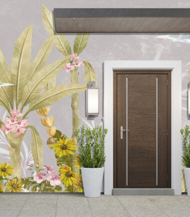 Mystic Sunflower Medley Exterior Wallpaper