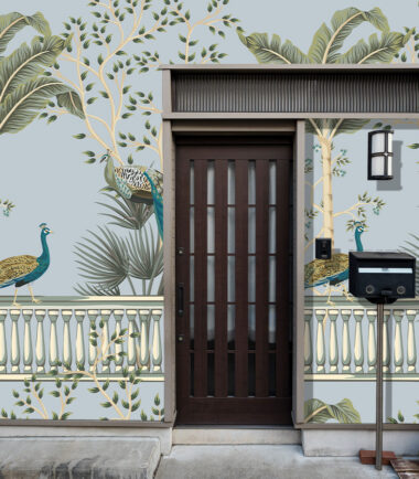 Royal Peacock Verandah Exterior Wallpaper