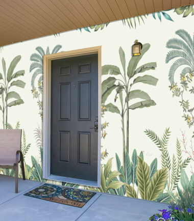 Tropical Foliage Retreat Exterior Wallpaper