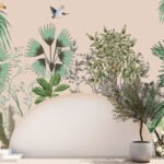 Ethereal Avian Grove Exterior Wallpaper