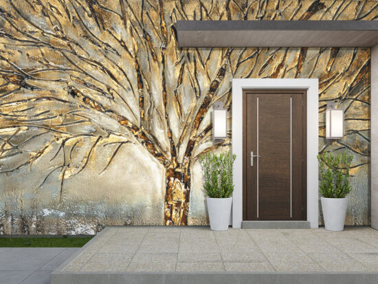 Golden Elegance Grove Exterior Wallpaper