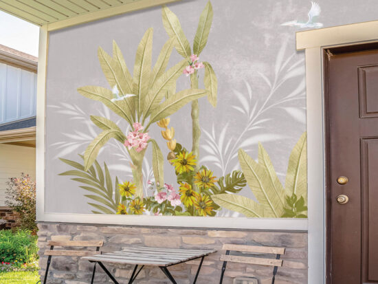 Mystic Sunflower Medley Exterior Wallpaper