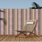 Regal Pichwai Stripes Exterior Wallpaper