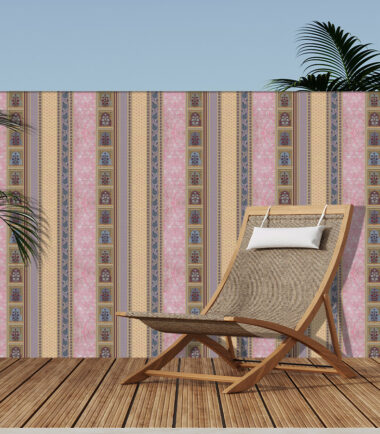 Regal Pichwai Stripes Exterior Wallpaper
