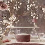 Brown Magnolia Wallpaper