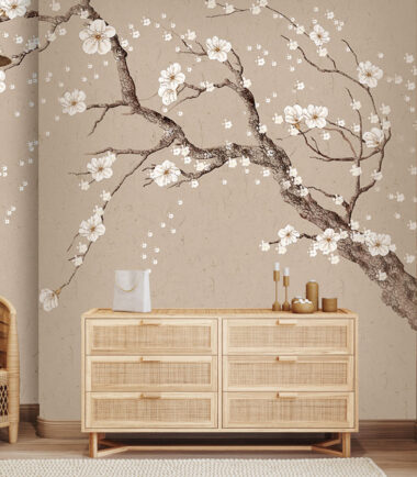 Chinoiserie Plum Tree Wallpaper