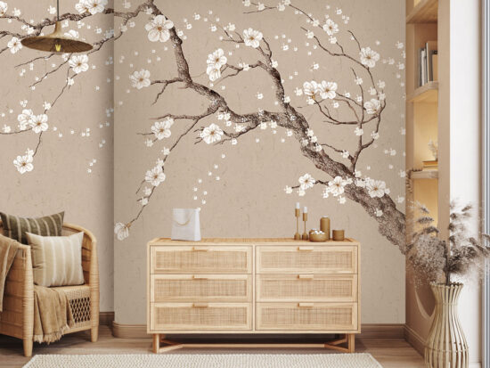 Chinoiserie Plum Tree Wallpaper