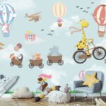 Animals Flying in the Sky Wallpaper