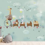 Giraffe on Bicycle in the sky wallpapers